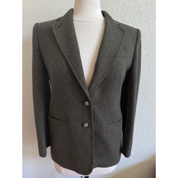 Ralph Lauren Jackets & Blazers - Vintage Lauren Ralph Lauren Women 4P Olive Jacket Blazer Lambswool Preppy